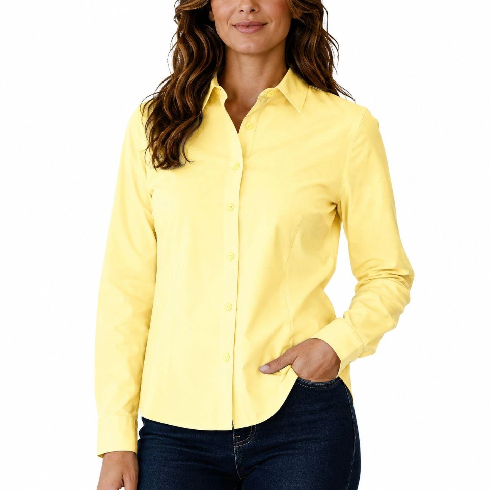 Blusa Gabardina para Dama - Amarillo