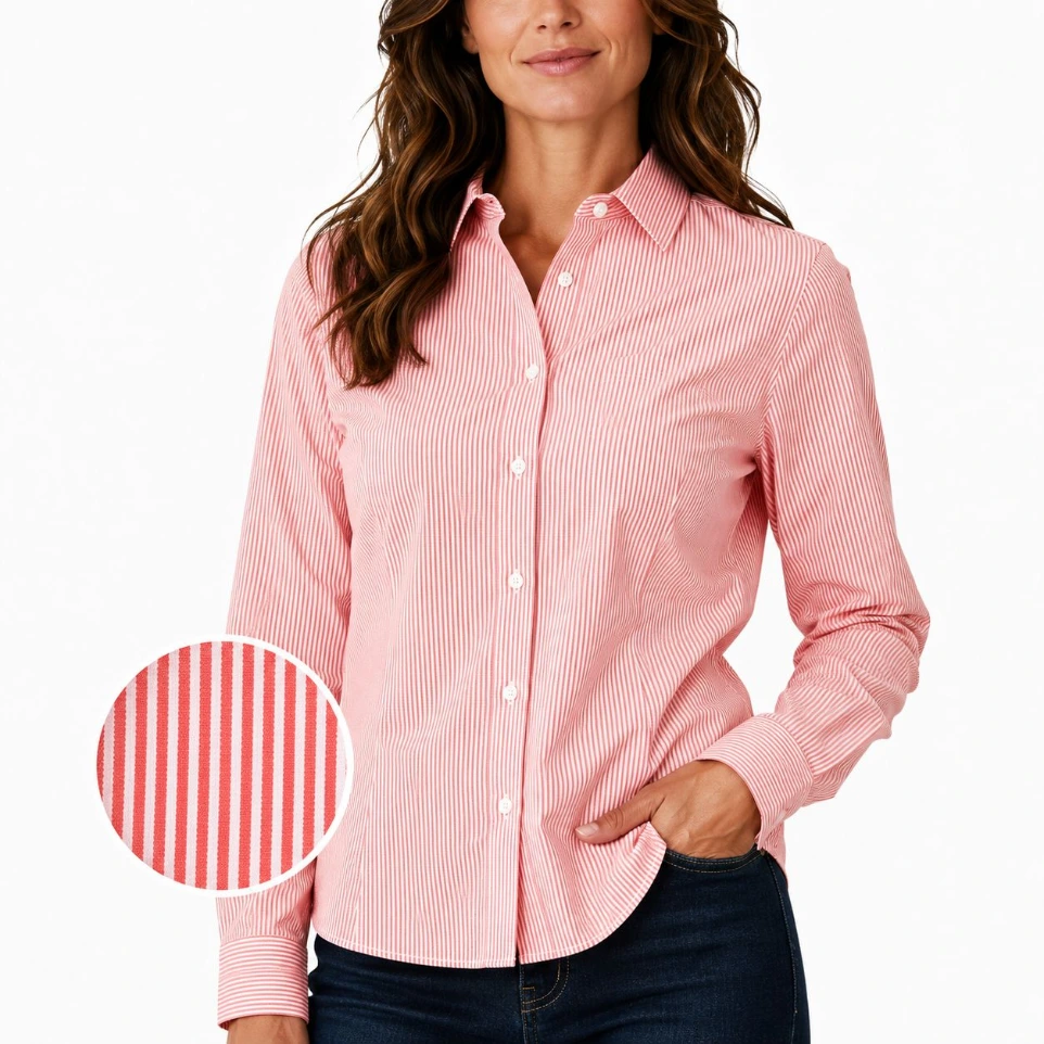 Blusa Rayas para Dama- Rojo