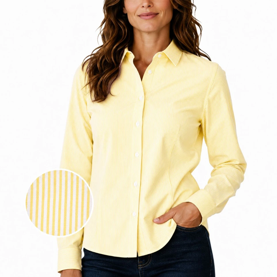 Blusa Rayas para Dama- Amarillo