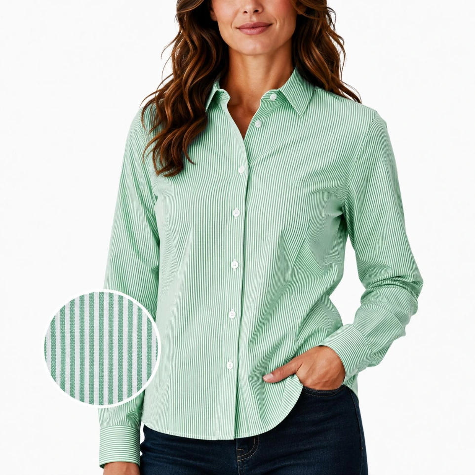 Blusa Rayas para Dama- Verde