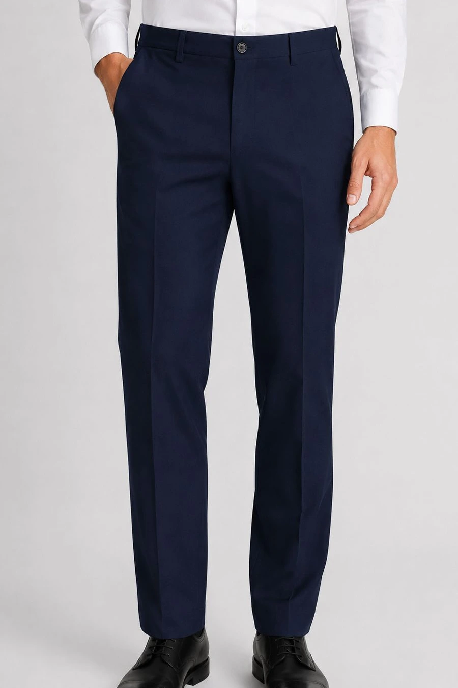 Pantalón Gabardina Tipo Docker para Caballero - Azul Marino